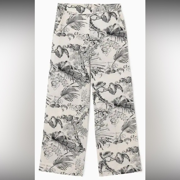 COS NWT Botanical Floral Pants NWT EVERYTHING MUST GO HEMMED FOR PETITE HEIGHT - Picture 3 of 3